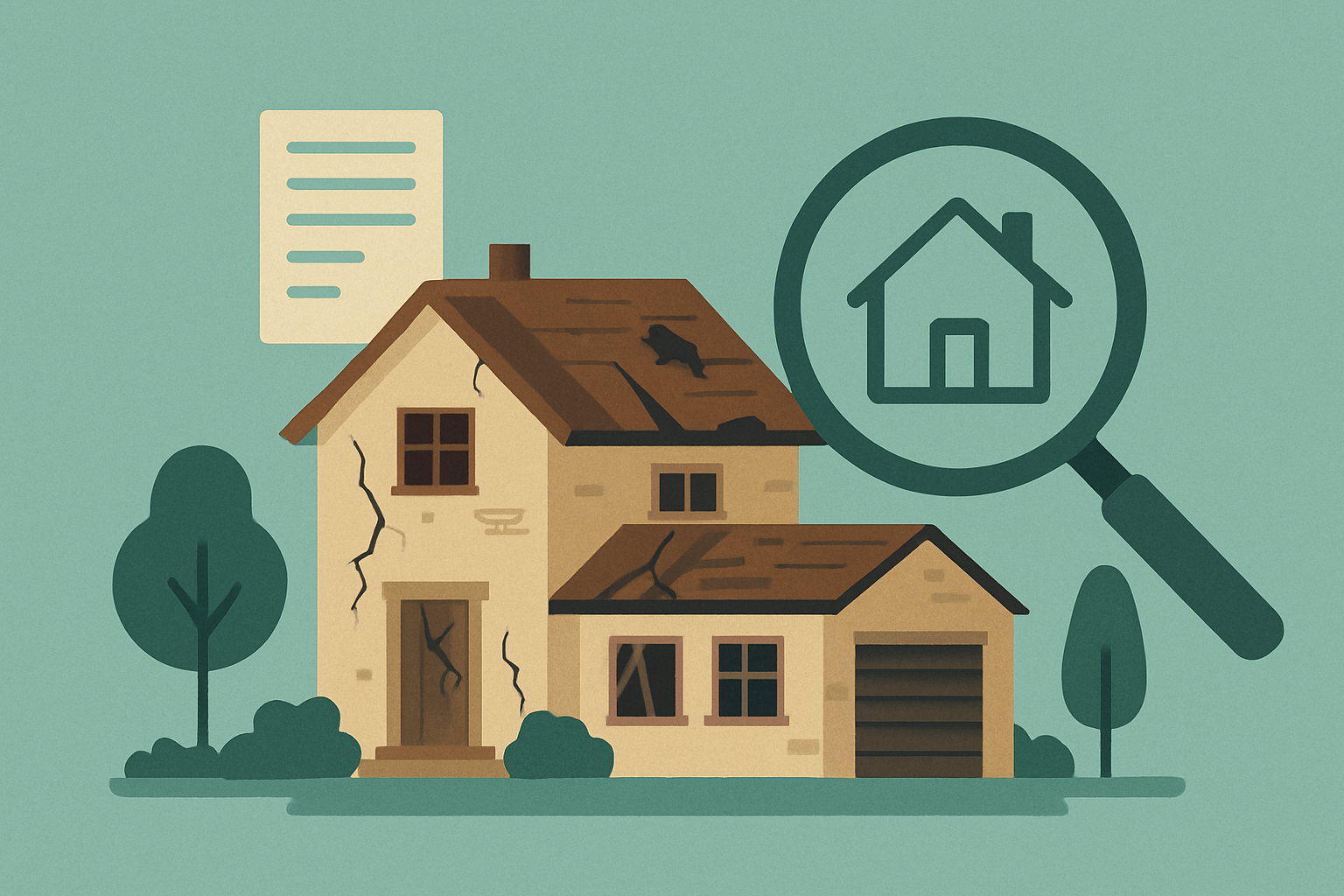 Run-down UK house under inspection, illustrating uninhabitable property stamp duty and residential property classification SDLT.